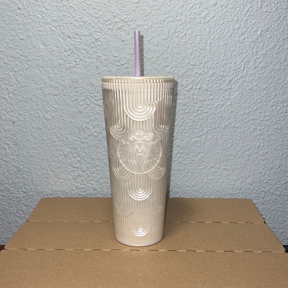 Starbucks 2023 Spring White Mermaid Cold Cup Tumbler 24oz